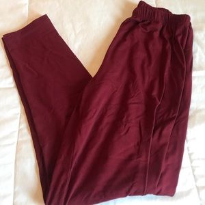Maroon Leggings